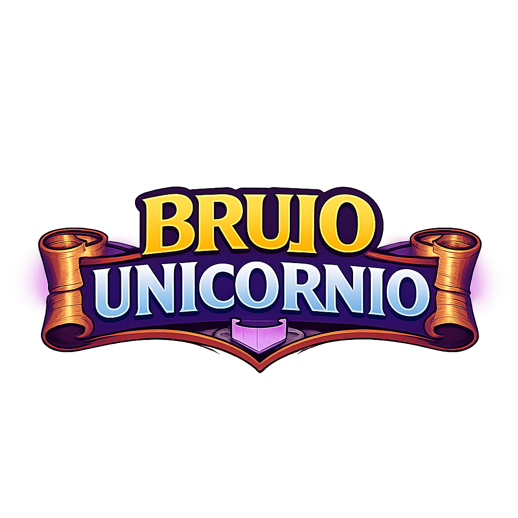 Logo Brujo Unicornio Negro Real
